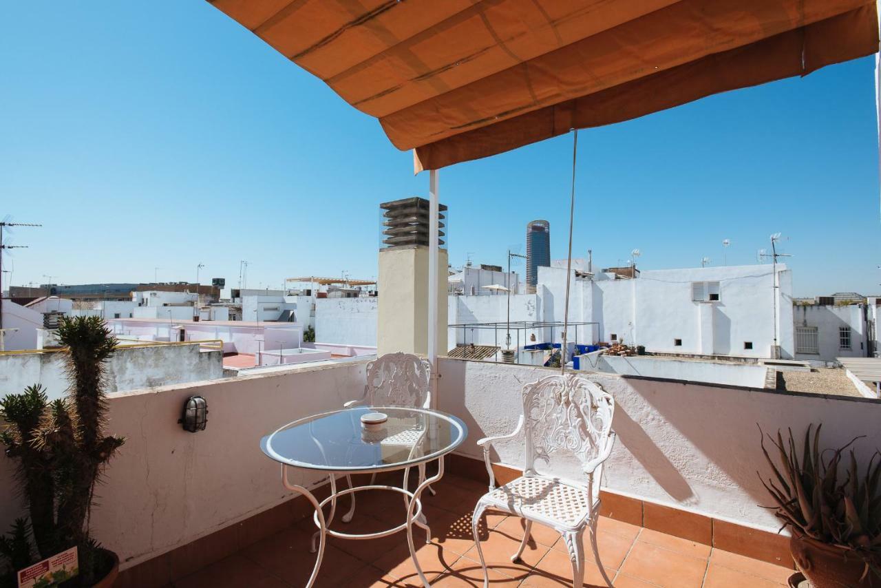 Ferienwohnung Cozy Attic With Terrace- 1Bd 1Bth- San Vicente Sevilla Exterior foto